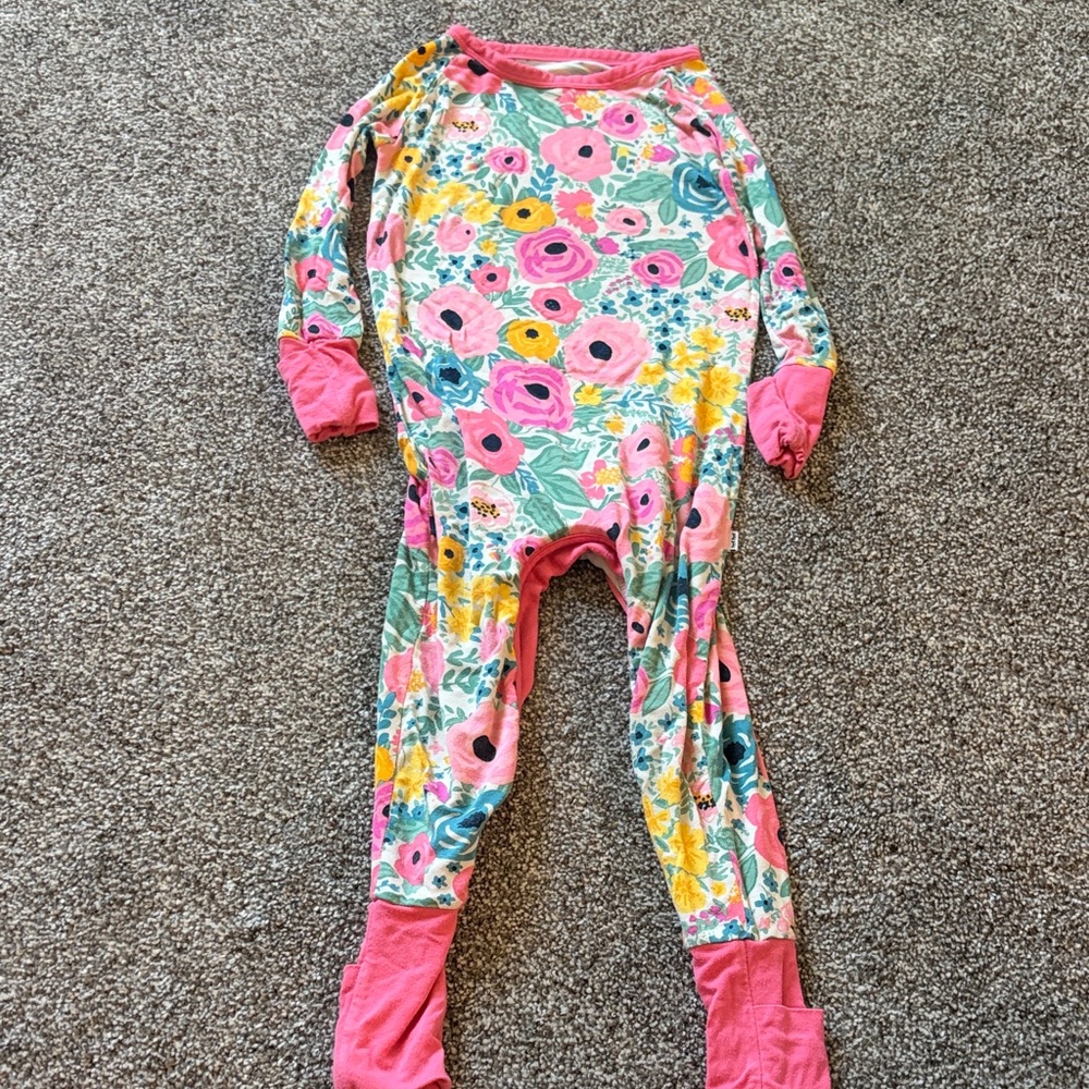Little Sleepies Secret Garden Crescent Zippie